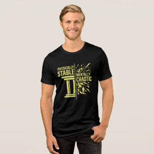 T-shirt En Tri-matière Conception de dualité stable physiquement et chaot