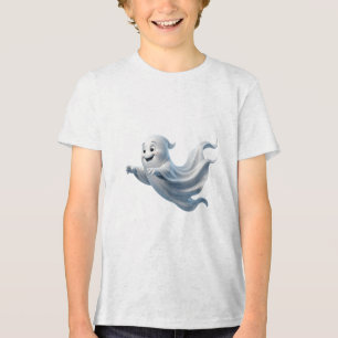 T-shirt En Tri-matière Conception de Halloween mignonne et fantomatique d