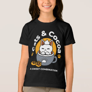 T-shirt En Tri-matière Conception de Mug de vacances avec Cosy Cat et Paw