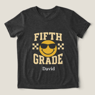 T-shirt En Tri-matière Conception de sourire de cinquième année cool