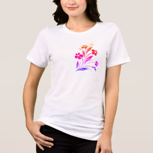 T-shirt En Tri-matière Conception de tee-shirt doux pour femmes de style