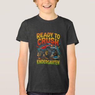 T-shirt En Tri-matière Conception d'écrasement de jardin d'enfants de cam