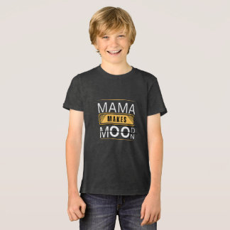 T-shirt En Tri-matière Conception d'ours de lune d'humeur Minimal Mama