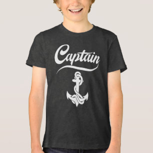 T-shirt En Tri-matière Conception nautique d'ancre de voilier capitaine