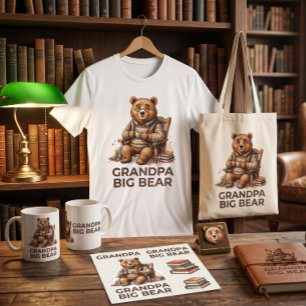 T-shirt En Tri-matière Conception tendance Papy Gros Ours