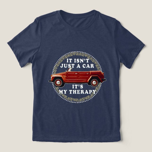 T-shirt En Tri-matière conduite automobile est thérapie (Design Recto)
