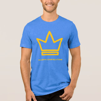 T-shirt En Tri-matière constellations majestueuses (bleu royal & or)