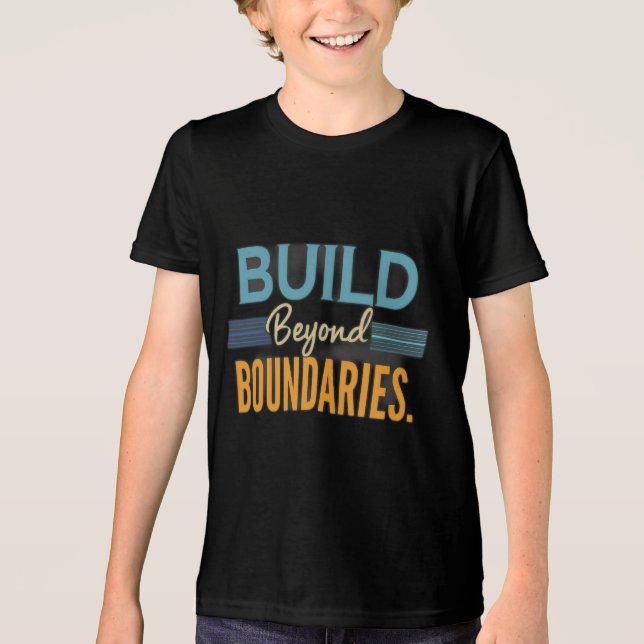 T-shirt En Tri-matière Construisez vos limites (Recto)