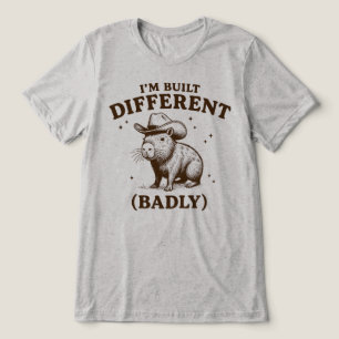 T-shirt En Tri-matière Construit Différemment Mal Capybara Cowboy