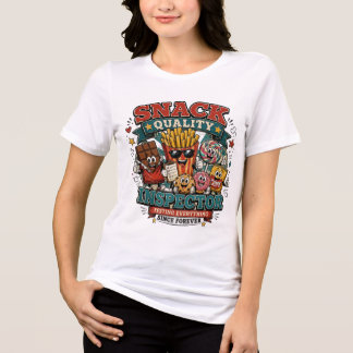 T-shirt En Tri-matière Contrôleur de qualité de snacks rétro Vintage dess