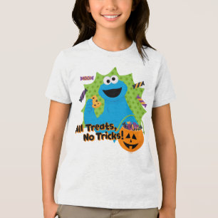 T-shirt En Tri-matière Cookie Monster   Tous Les Traitements, Pas De Truc