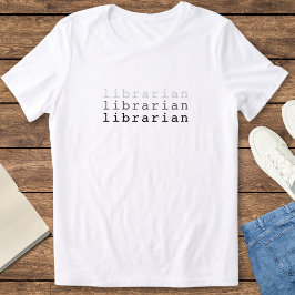 T-shirt En Tri-matière Cool minimaliste bibliothécaire Cadeau féminin