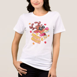 T-shirt En Tri-matière Cool Reindeer Merry Bright Holiday