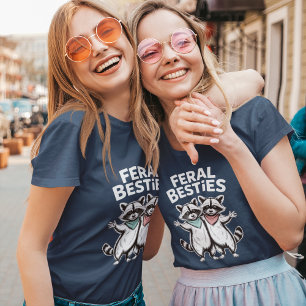 T-shirt En Tri-matière Copines Sauvages Raton Laveur Trashpanda Amies Ass