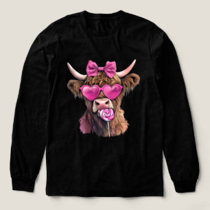 T-shirt En Tri-matière Coquette Highland Cow Bubblegum 2025
