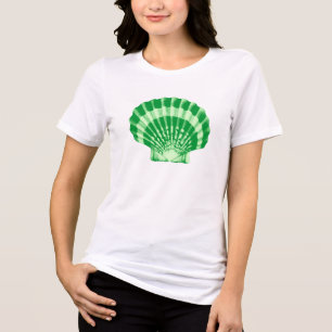 T-shirt En Tri-matière Coquillage - vert émeraude et menthe