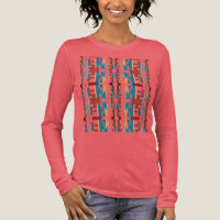 Corail rouille profonde Turquoise Look Sud-ouest M