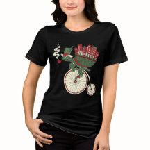 Corbeau sorcière bicyclette