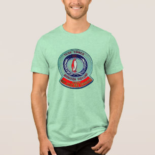 T-SHIRT  EN TRI-MATIÈRE CORRECTIF RÉTRO USN