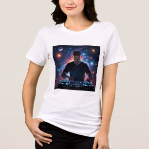T-shirt En Tri-matière Cosmic DJ : Mixer la musique de l'univers”