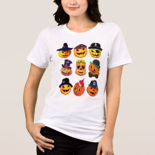 T-shirt En Tri-matière Costume d'Halloween Femmes Personnages Citrouilles