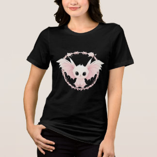 T-shirt En Tri-matière Costume d'Halloween Ghotic BAT Rose mignon