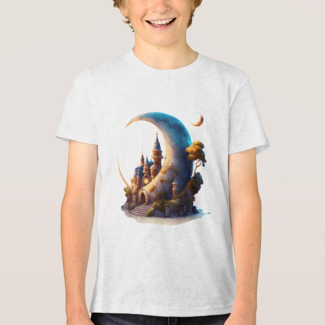 T-shirt En Tri-matière Cottage sur la lune (Recto)