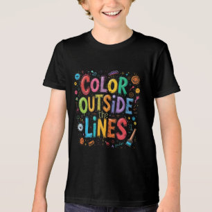 T-shirt En Tri-matière Couleur en dehors des lignes