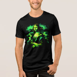 T-shirt En Tri-matière Couleur verte néon Mona Lisa