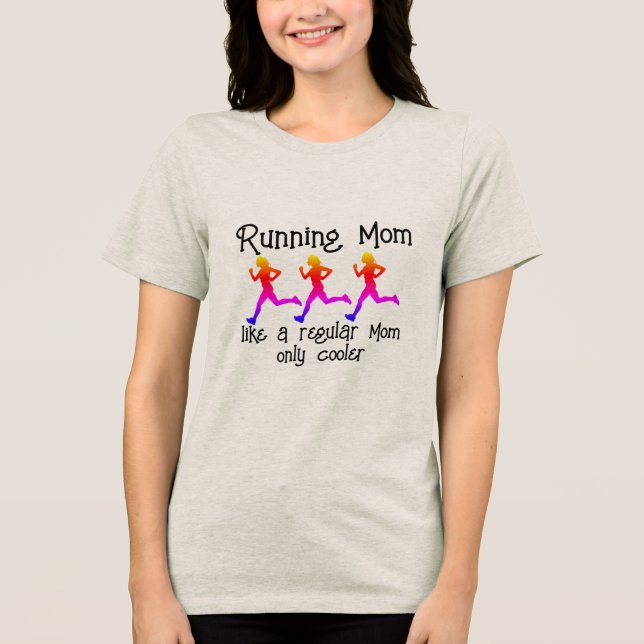 T-shirt En Tri-matière Courir maman (Recto)