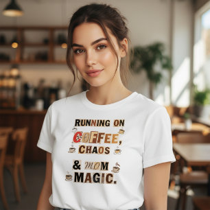 T-shirt En Tri-matière Courir sous caféine chaotique et magie maternelle