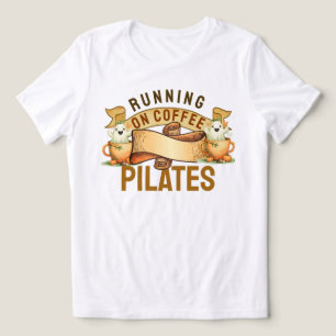 T-shirt En Tri-matière Courir Sur Pilates De Café