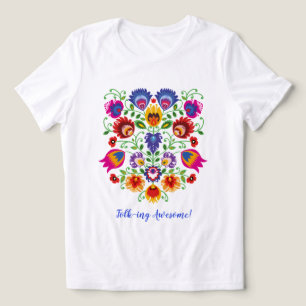 T-shirt En Tri-matière Couronne de la floraison de Łowicz