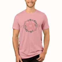 Couronne de pentacle - rose pastel