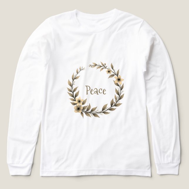 T-shirt En Tri-matière Couronne florale simple (Motif recto)