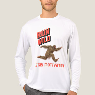 T-shirt En Tri-matière Course à pied sauvage Motivation Fitness Bigfoot