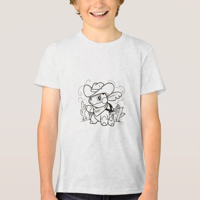 T-shirt En Tri-matière cowboy turtwig wild west tee (Recto)