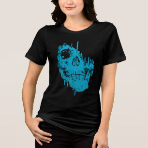 T-shirt En Tri-matière Crâne gelé : Décroissance bleue inquiétante