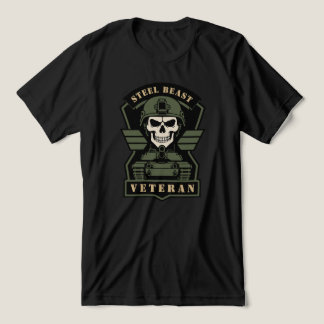 T-shirt En Tri-matière Crâne Tactique Vétéran Camion-Citerne Steel Beast