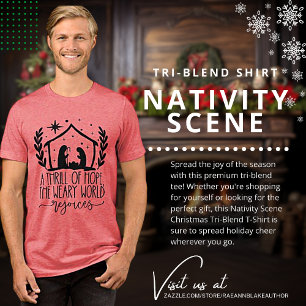 T-shirt En Tri-matière Crèche de Noël