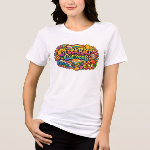 T-shirt En Tri-matière CreekRat CreekRat Co. Logo Inspiré des Années