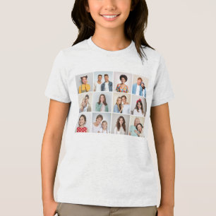 T-shirt En Tri-matière Créez Votre Propre Collage De 12 Photos Enfant Uni