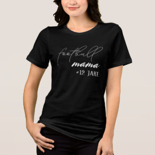 T-shirt En Tri-matière Créez Votre Propre Football Mama Personnalisé