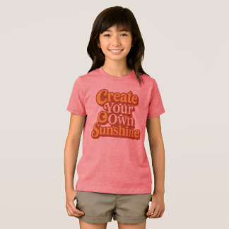 T-shirt En Tri-matière Créez Votre Propre Typographie Rétro Ensoleillée