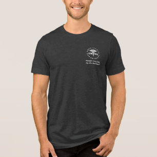T-shirt En Tri-matière CRNA allume la chemise triblend personnalisable