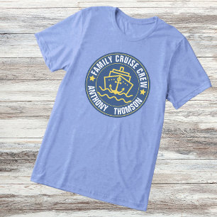T-shirt En Tri-matière Croisière familiale Tee Adulte & Enfants Noms