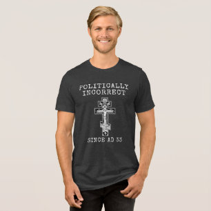 T-shirt En Tri-matière Croix orthodoxe Jésus Foi audacieuse