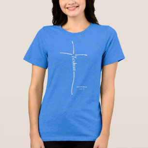 T-shirt En Tri-matière Croyant messianique de la croix de Yeshua Torah hé