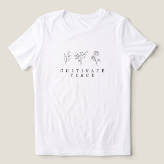 T-shirt En Tri-matière 'Cultivate Peace' Calmer Kinder Inspiring Mindful