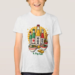 T-shirt En Tri-matière Culture Pop Coréenne Impression Poitrine